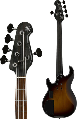 Yamaha BB735A DCS 5-String RH Electric Bass with Gig Bag in Dark Coffee Sunburst