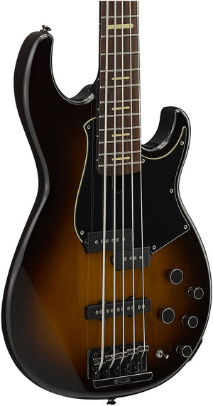 Yamaha BB735A DCS 5-String RH Electric Bass with Gig Bag in Dark Coffee Sunburst