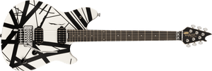EVH Wolfgang Special Striped Series Ebony Fingerboard Satin Black and White 5107702317