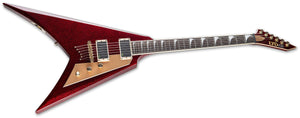 ESP LTD KH-V Kirk Hammett Electric Guitar, Red Sparkle LKHVRSP