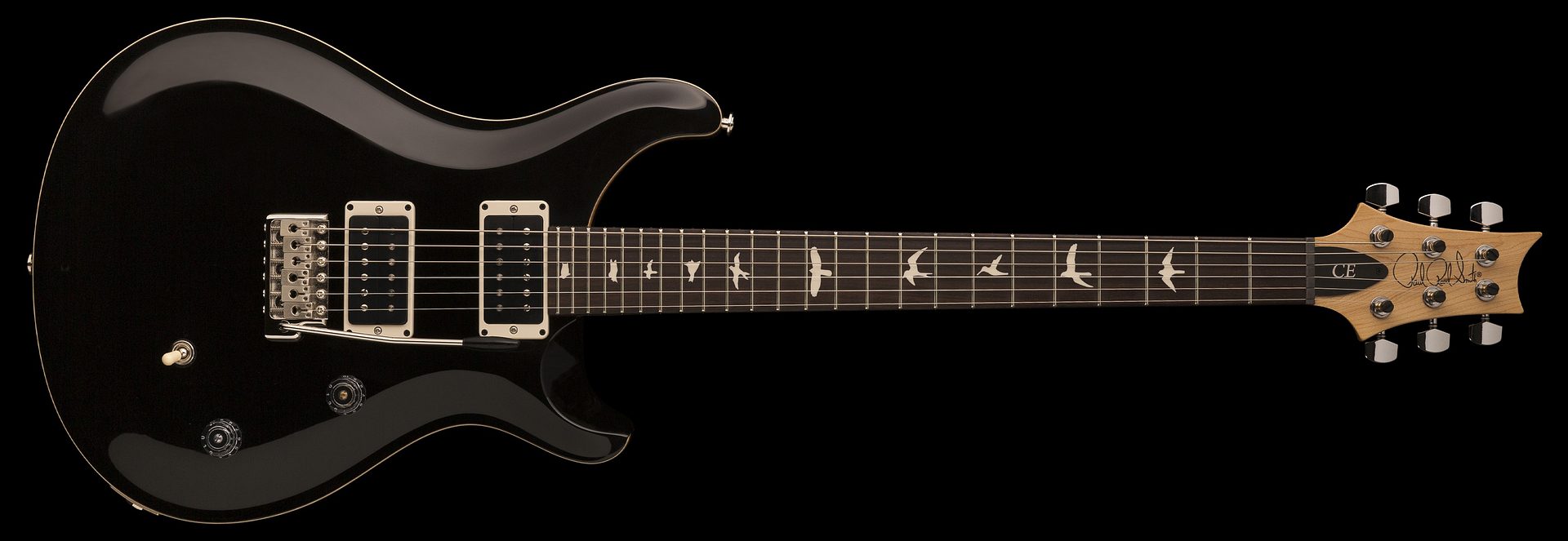 PRS Paul Reed Smith Guitars CE 24 in Gloss Black 104147::BL:MC5