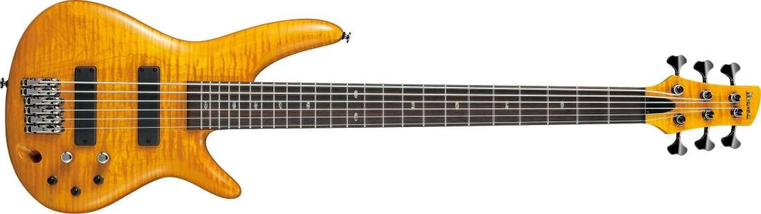 Ibanez GVB1006AM Gerald Veasley Prestige Signature Electric Bass - Amber