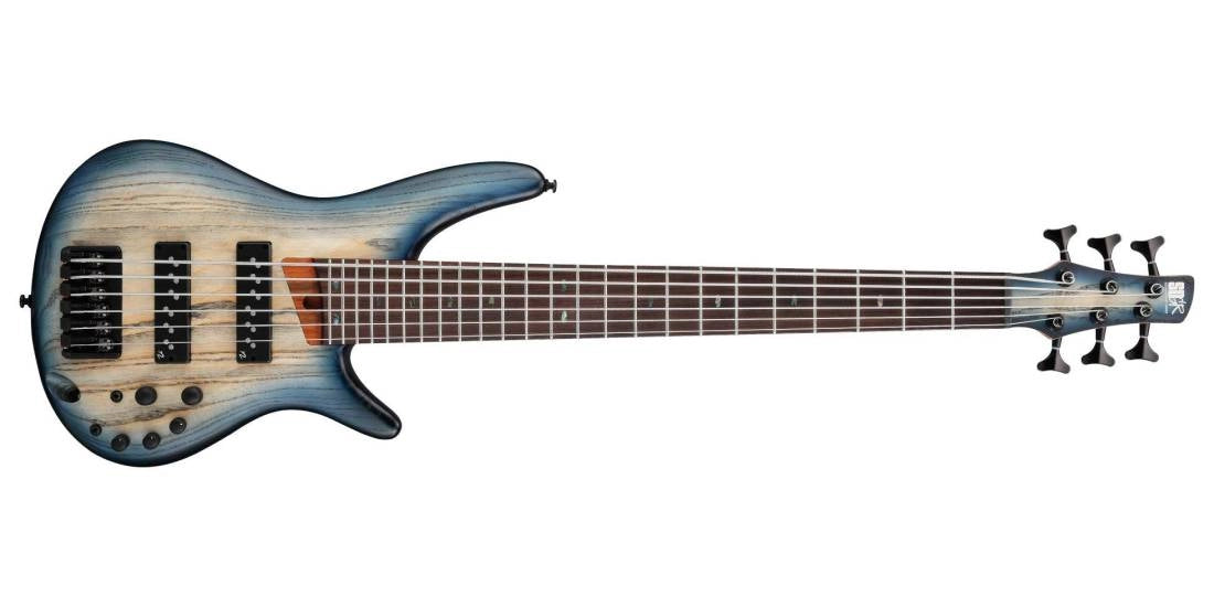 Ibanez SR606ECTF SR Standard 6-String Bass - Cosmic Blue Starburst Flat