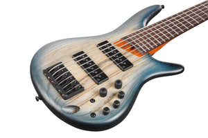 Ibanez SR606ECTF SR Standard 6-String Bass - Cosmic Blue Starburst Flat