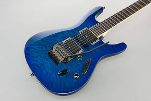 Ibanez S670QMSPB S Series Electric Guitar - Sapphire Blue Sunburst