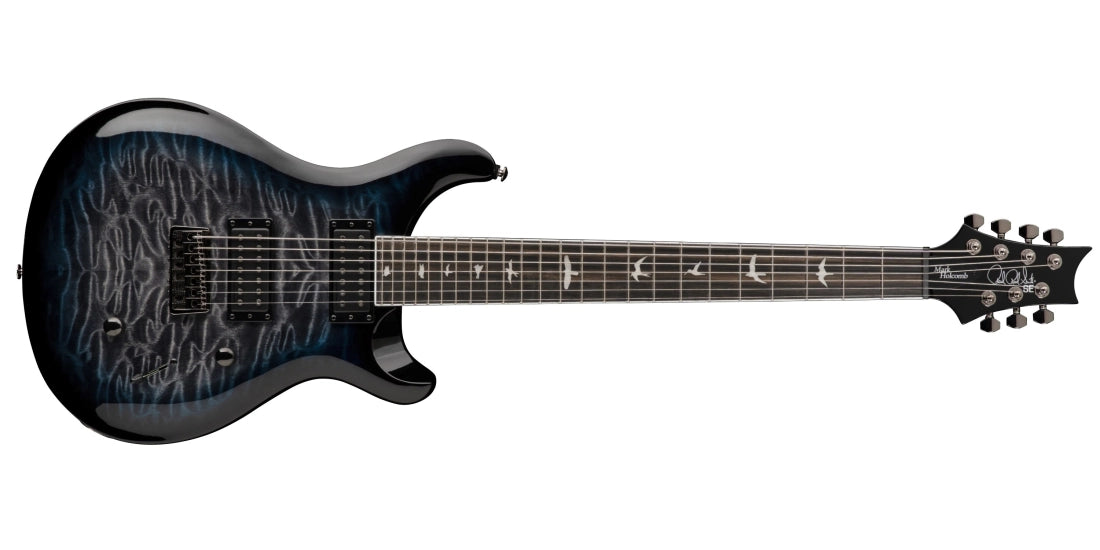 PRS Guitars SE Mark Holcomb SVN 7-String Electric Guitar with Gig Bag in Blue Burst 111858::HL: