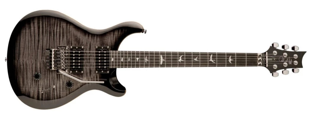 PRS Guitars SE Custom 24 Floyd Electric Guitar with Gigbag - Charcoal Burst 109630::CA: