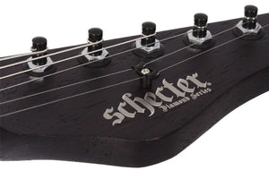Schecter Super Shredder Exotic Hardtail Black Limba Left-Handed Electric Guitar, Black Limba 1271-SHC