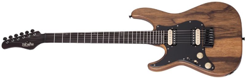 Super Shredder Exotic Hardtail Black Limba Left-Handed Electric Guitar, Black Limba 1271-SHC