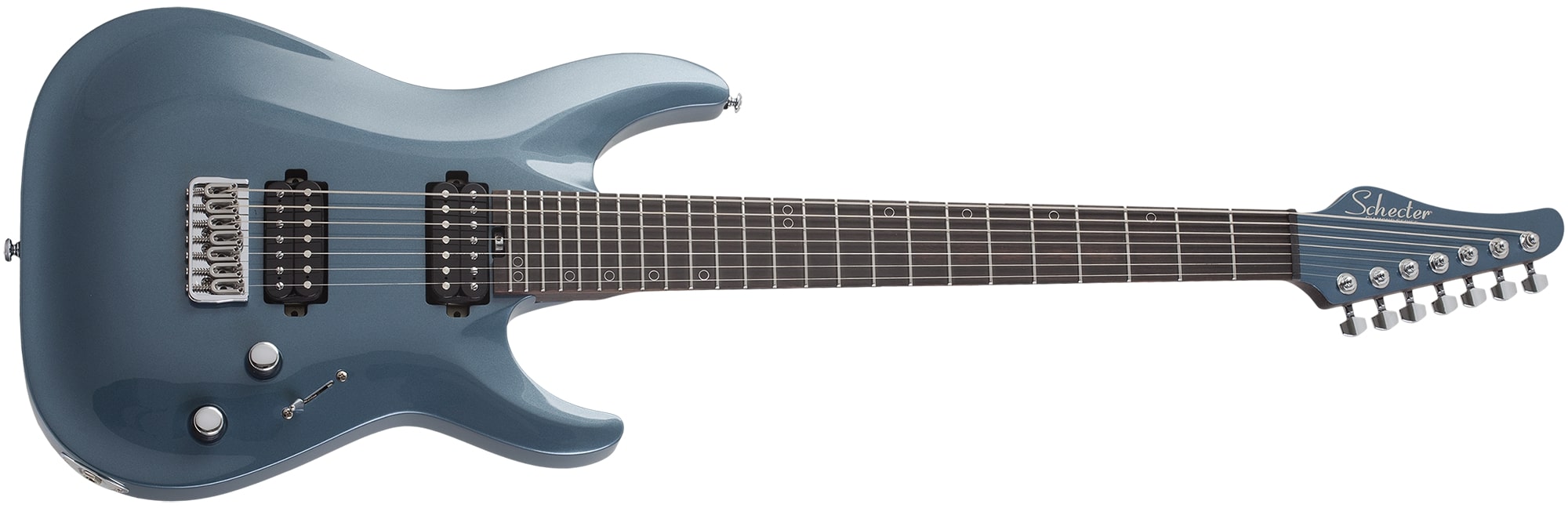 Schecter Aaron Marshall AM-7 7-String Electric Guitar, Cobalt Slate 2941-SHC