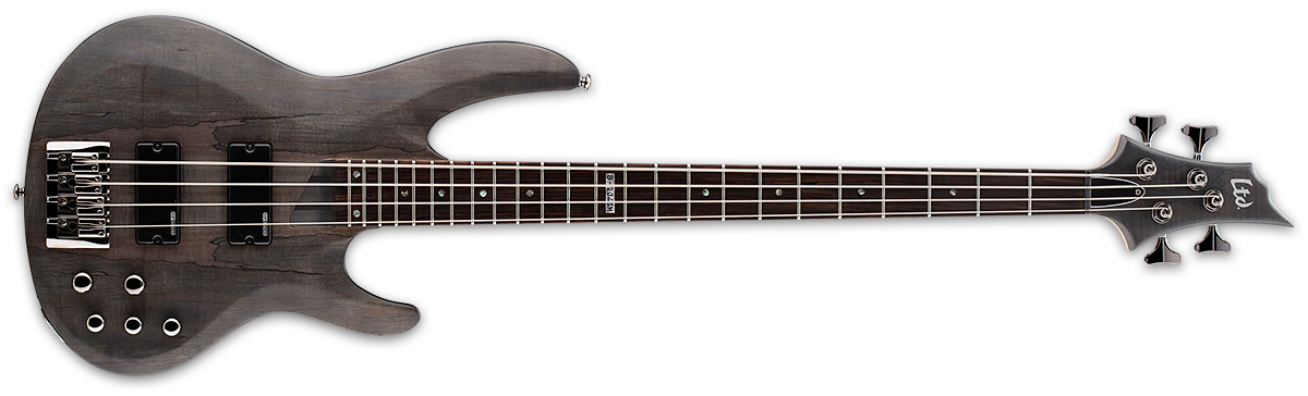 ESP LTD Electric 4 String Bass See Thru Black Satin LB204SMSTBLKS - The Guitar World
