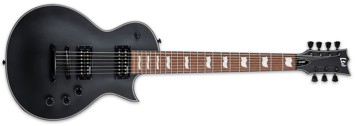 ESP LTD EC-257 IN BLACK SATIN - The Guitar World