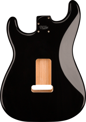 Fender Deluxe Series Stratocaster HSH Alder Body 2 Point Bridge Mount, Black 0997103706