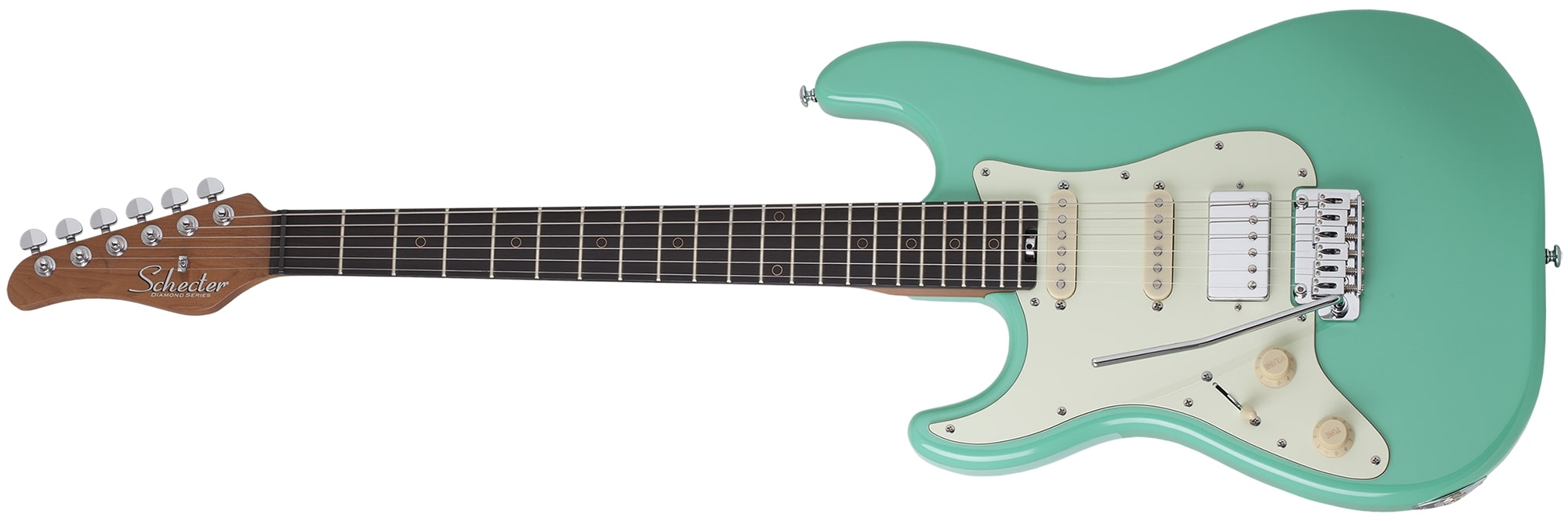 Schecter Nick Johnston TRAD HSS 6 String Left Handed Electric Guitar, Atomic Green 1543-SHC