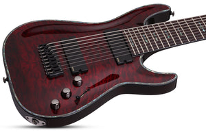 Schecter HR-C-9-BCH Hellraiser Black Cherry 9 String Guitar with EMG 909 Pickups 1781-SHC