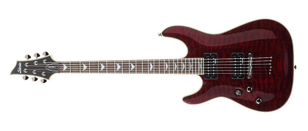 Schecter Omen Extreme-6 Left Hand Rosewood FB Electric Guitar Black Cherry 2009-SHC