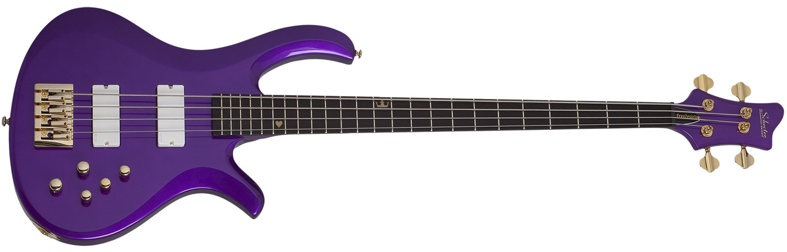 Schecter The Freeze FreeZesicle-4 4-String Electric Bass, Freeze Purple 2297-SHC