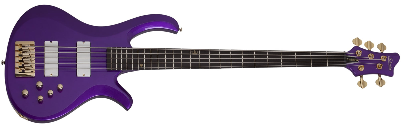 Schecter The Freeze FreeZesicle-5 5-String Electric Bass, Freeze Purple 2298-SHC