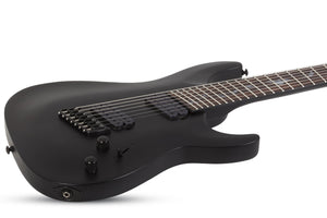 SCHECTER DAMIEN-7 MS 7 STRING MULTISCALE IN SATIN BLACK 2476-SHC