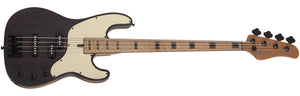 Schecter Model-T 4 Exotic Ziricote 4-String Electric Bass, Natural Satin 2834-SHC