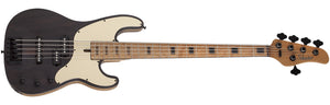 Schecter Model-T 5 Exotic Ziricote 5-String Electric Bass, Natural Satin 2835-SHC