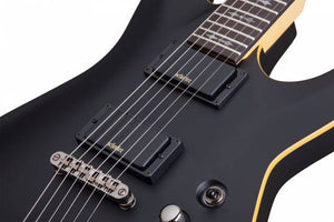 Schecter 3665-SHC Demon-6 LH 6-String Electric Guitar-Satin Black