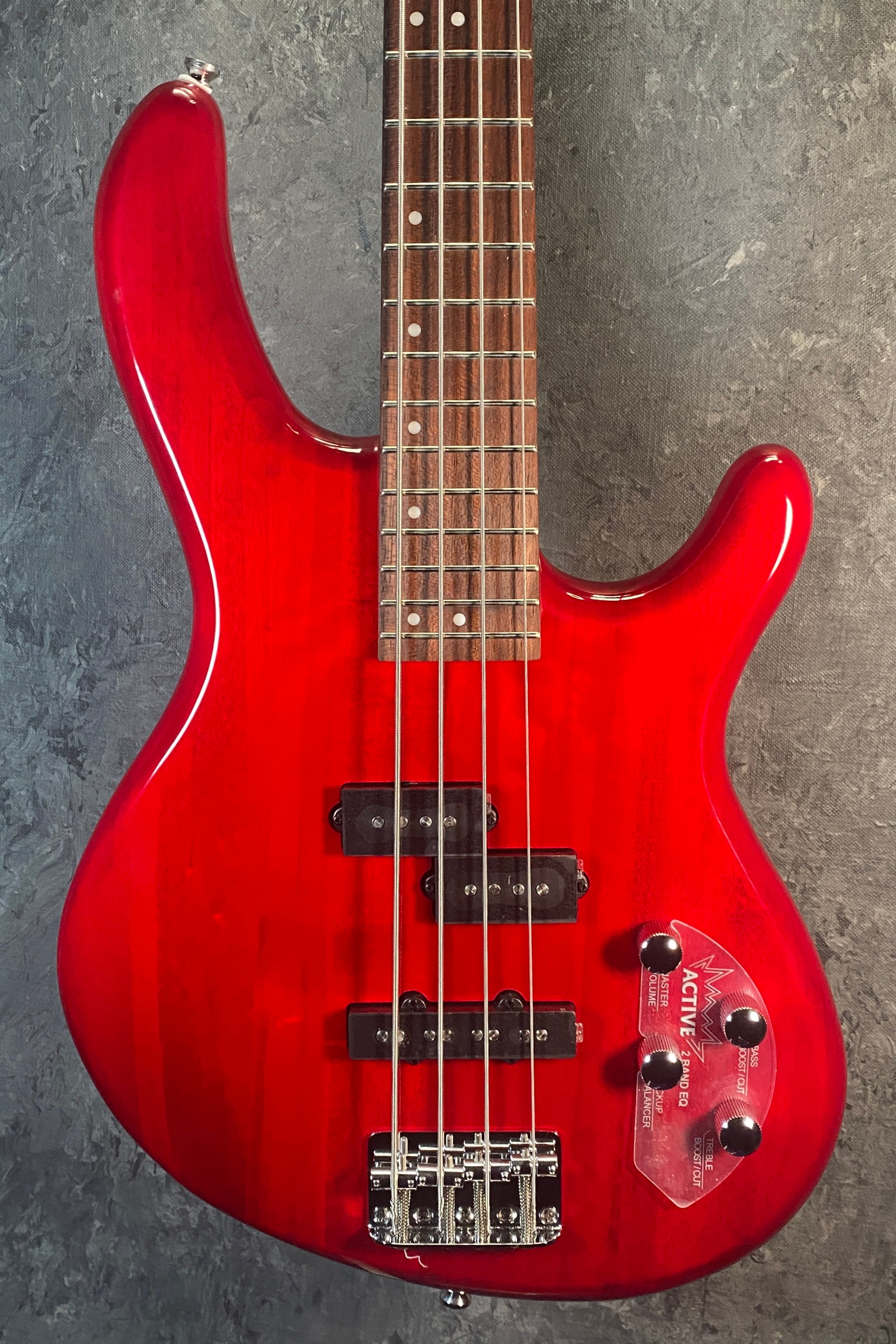 Cort ACTION-PJ-OPB Electric Bass in Trans Red