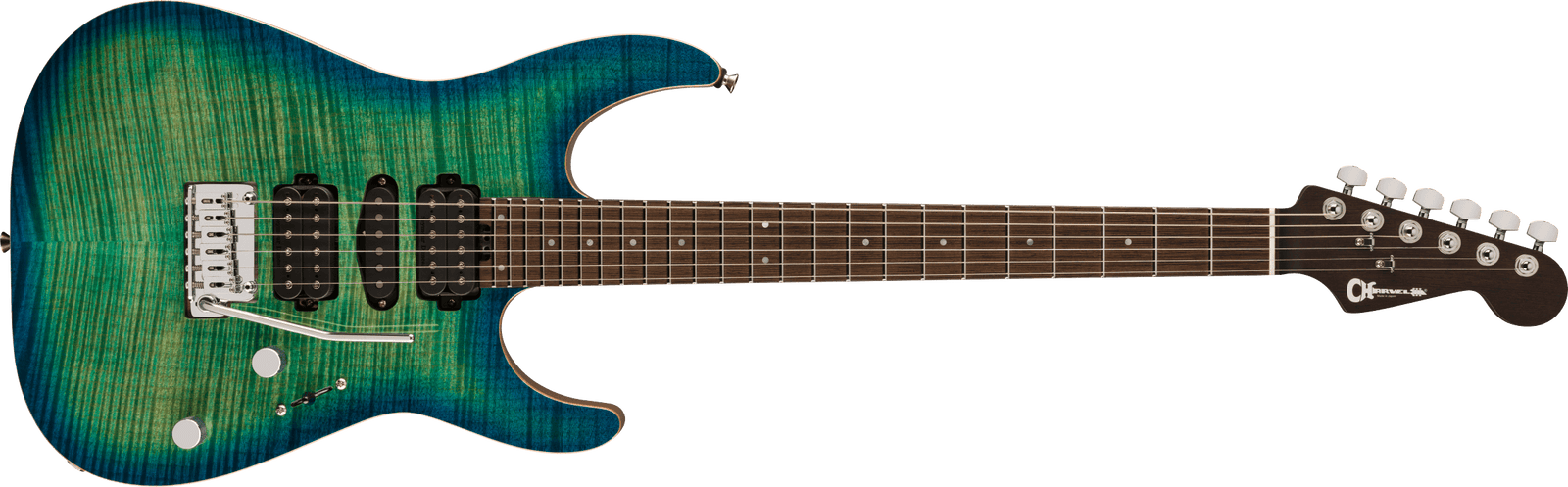 Charvel MJ DK24 HSH 2PT W Mahogany with Flame Maple