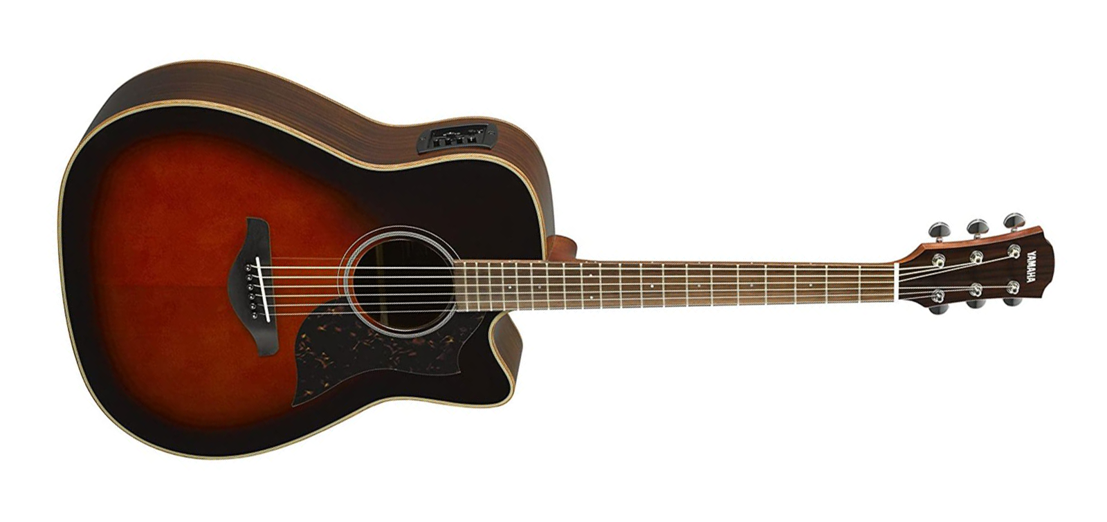 Yamaha A1R TBS A-Series Dreadnought Cutaway 6-String RH Acoustic Electric Guitar-Tobacco Brown Sunburst