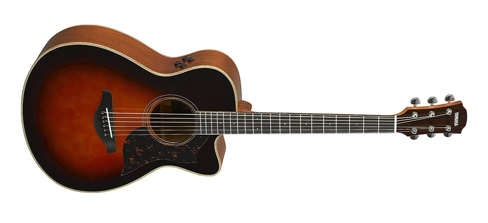 Yamaha AC3M TBS A-Series Concert Cutaway 6 String RH Acoustic Electric Guitar-Tobacco Sunburst