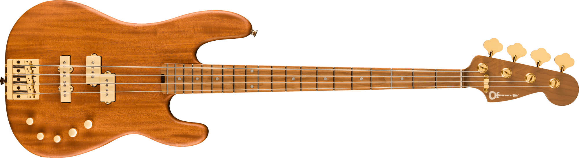 CHARVEL Pro-Mod San Dimas Bass PJ IV MAH, Caramelized Maple Fingerboard, Natural Mahogany 2963078557