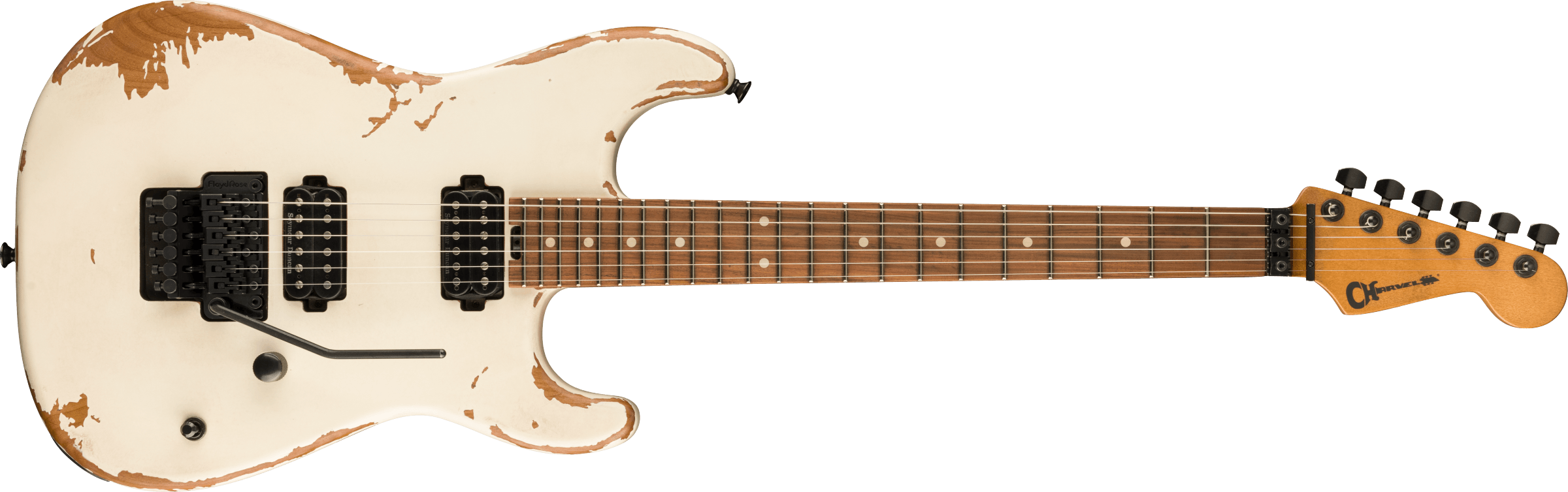 Charvel Pro-Mod Relic San Dimas Style 1 HH FR PF Weathered White