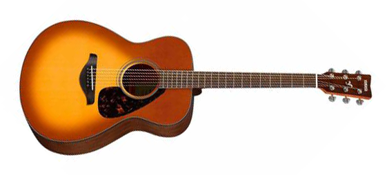 Yamaha FS800 SDB Folk Style 6-String RH Acoustic Guitar-Sand Burst