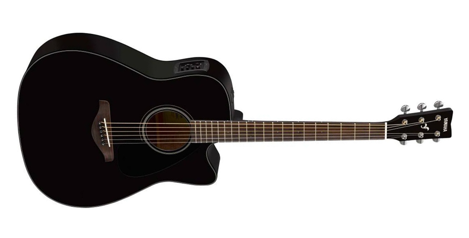 Yamaha FGX800C BL FG Series 6-String RH Acoustic Electric Guitar-Black