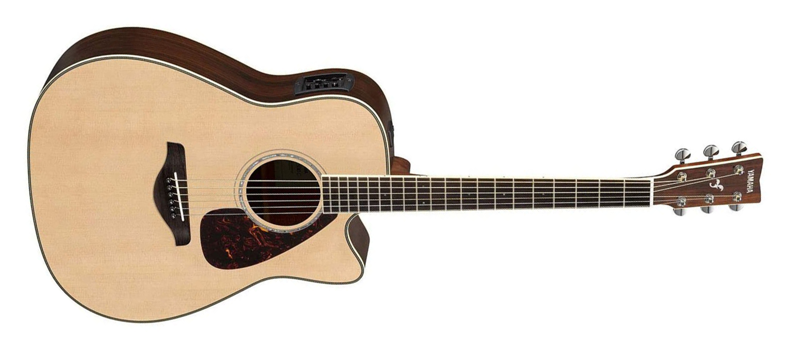 Yamaha FGX830C Dreadnought Cutaway 6-String RH Acoustic Electric Guitar-Natural