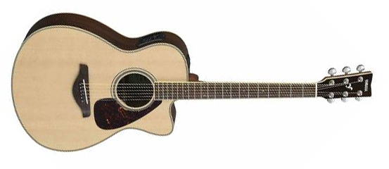 Yamaha FSX830C Concert Cutaway 6-String RH Acoustic Electric Guitar in Natural