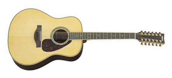 Yamaha LL1612ARE Original Jumbo 12-String RH Acoustic Electric Guitar with Gig Bag in Natural