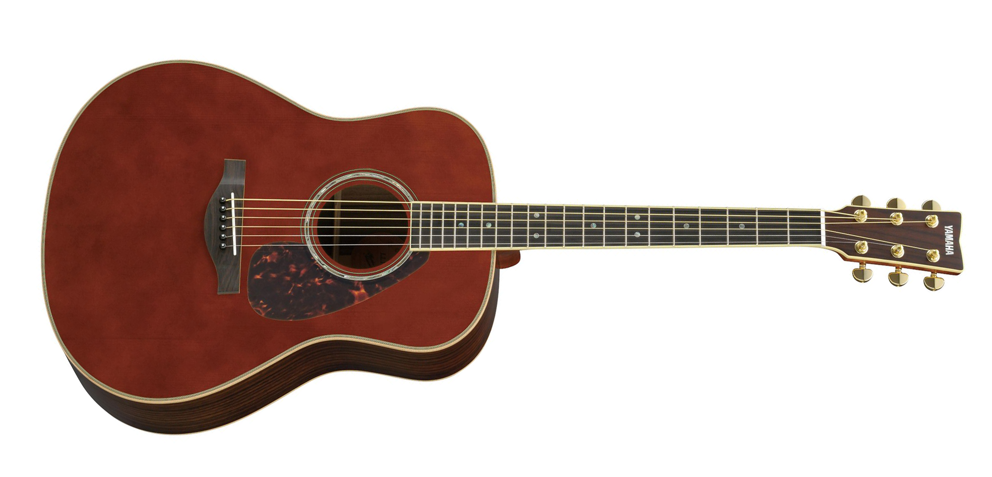 Yamaha LL16ARE DT Original Jumbo 6-String RH Acoustic Electric Guitar with Gig Bag-Dark Tint