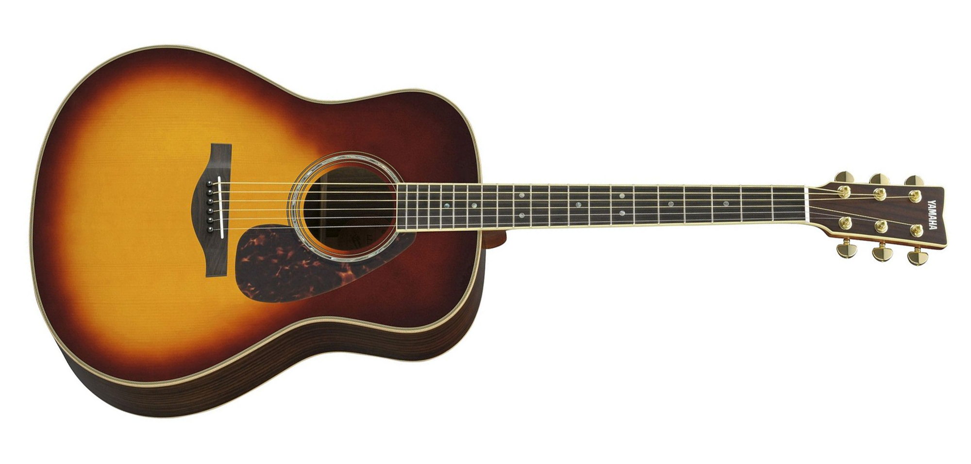 Yamaha LL16ARE BS Original Jumbo 6-String RH Acoustic Electric Guitar with Gig Bag-Brown Sunburst