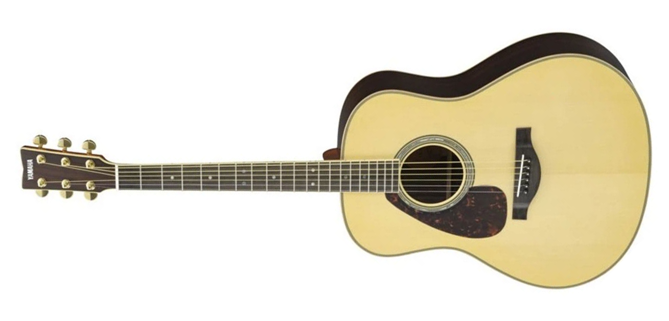 Yamaha LL16LARE Original Jumbo 6-String LH Acoustic Electric Guitar with Gig Bag-Natural