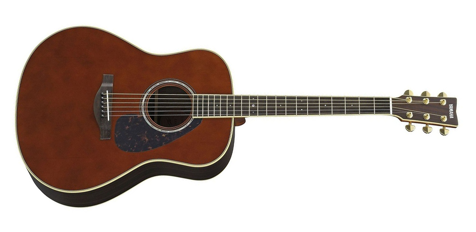Yamaha LL6ARE DT Original Jumbo 6-String RH Acoustic Electric Guitar with Gig Bag-Dark Tinted
