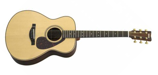 Yamaha LS26AREII L Series All Solid Small Body Acoustic Guitar with Hardcase-Natural