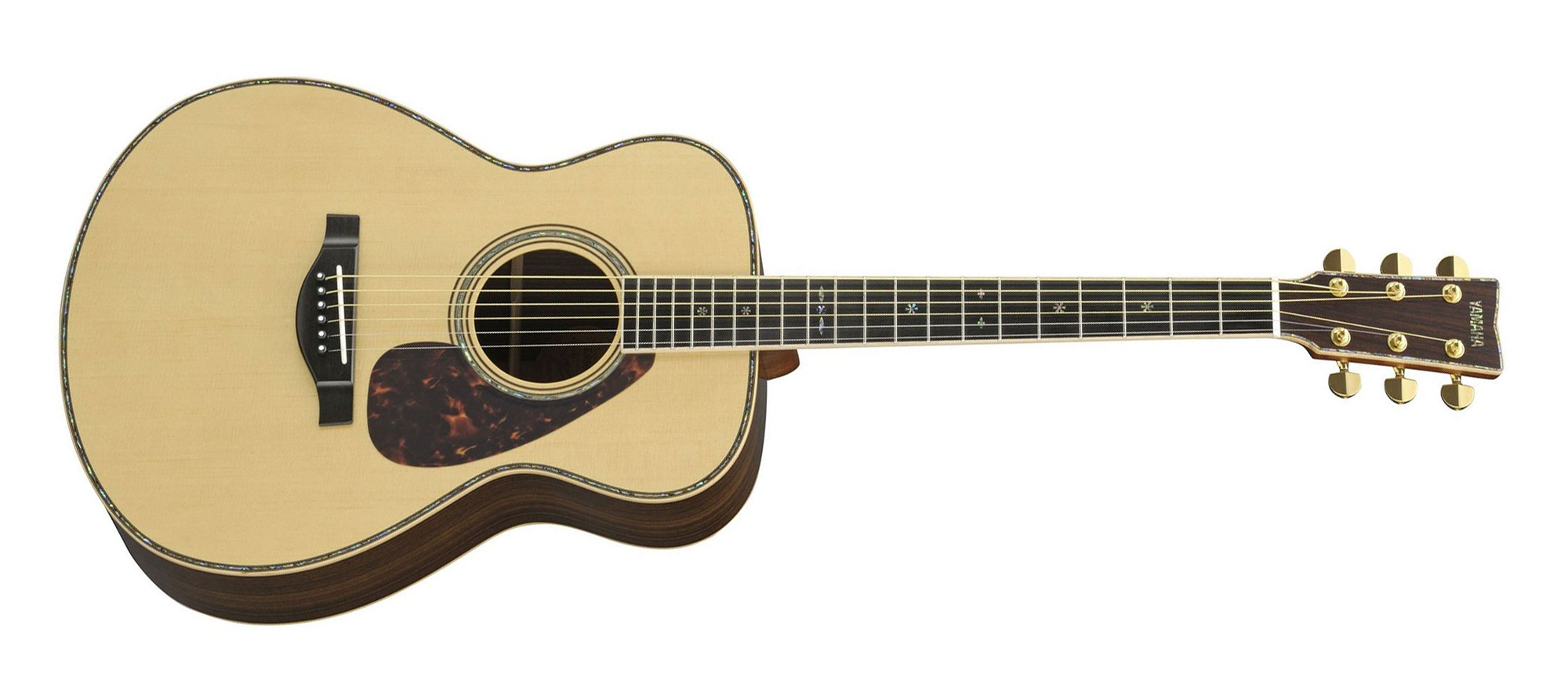 Yamaha LJ56AREII 6-String RH Medium Jumbo LJ56 Acoustic Guitar in  Natural with Hardshell Case