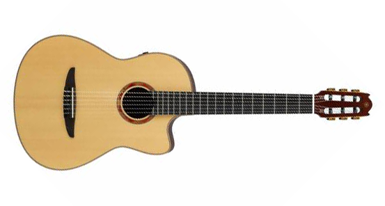 Yamaha NCX3 6-Nylon String RH Acoustic Electric Classical Guitar with Case-Natural
