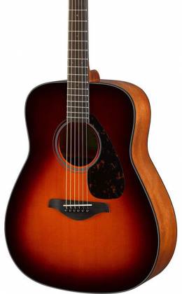 Yamaha FG800 BS FG Series Dreadnought 6-String RH Acoustic Guitar in Brown Sunburst
