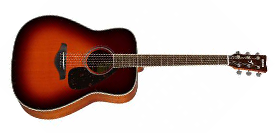 Yamaha FG820 BS FG Series Dreadnought 6 String RH Acoustic Guitar-Brown Sunburst