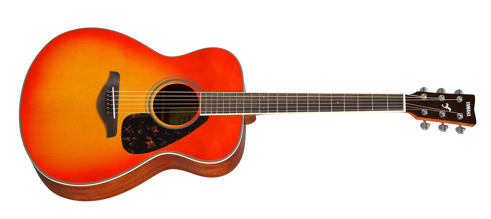 Yamaha FS820 AB FS Series Concert 6-String RH Acoustic Guitar Autumn Burst