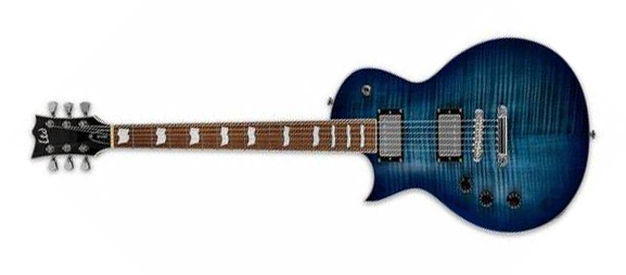 ESP Guitars LEC256CBLH LTD EC-256FM Eclipse 6-String LH Electric Guitar-Cobalt Blue l-ec-256-cb-lh