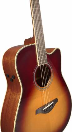 Yamaha FGCTA BS Tradition Western TransAcoustic 6-String RH Acoustic Electric Guitar-Brown Sunburst