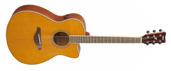 Yamaha FSCTA VT Folk/Concert TransAcoustic 6-String RH Acoustic Electric Guitar in Vintage Tint
